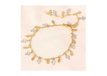 Two Tone Plated | Charm Anklets